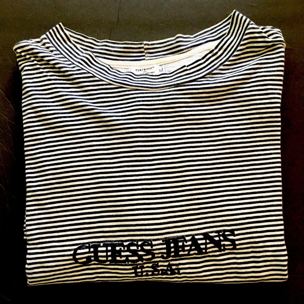GUESS JEANS 🇺🇸 VINTAGE 1991 Shirt w/Embroidered GUESS JEANS USA LOGO Size:XL